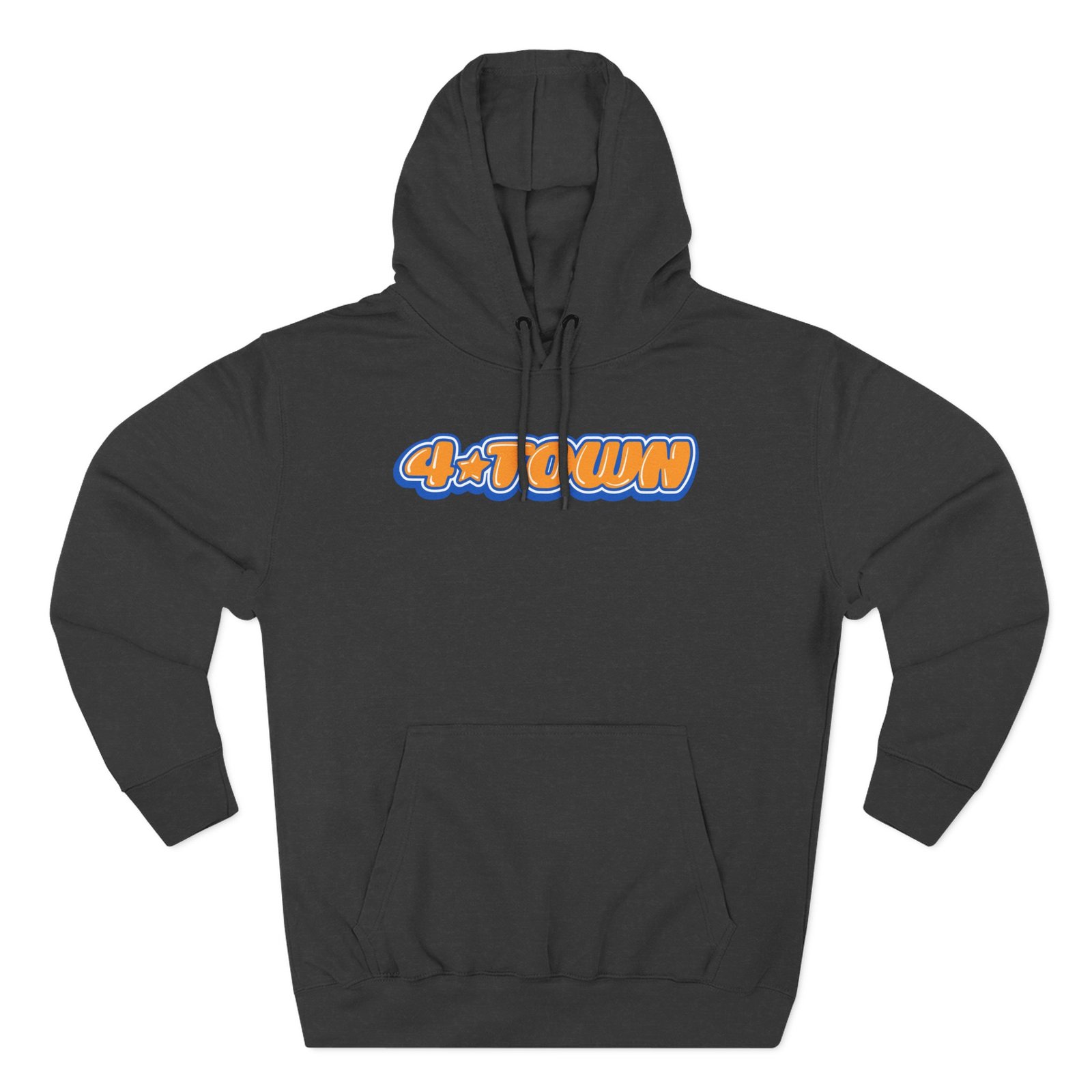 4town Three-panel Fleece Hoodie