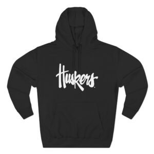 Huskerrs Logo Three-Panel Fleece Hoodie