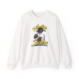 Lamar Jackson The Prodigy Action Unisex Heavy Blend™ Crewneck Sweatshirt