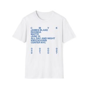 James Blake Cmyk Knockdownx Event Unisex Softstyle T-Shirt