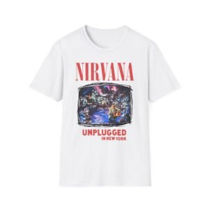 Nirvana Unplugged in New York Flower Unisex Softstyle T-shirt