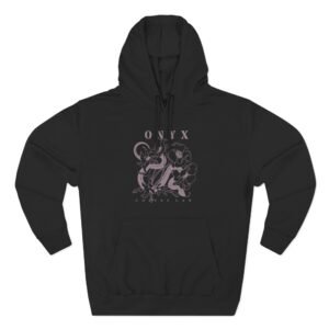 Onyx in the Weeds Three-Panel Fleece Hoodie