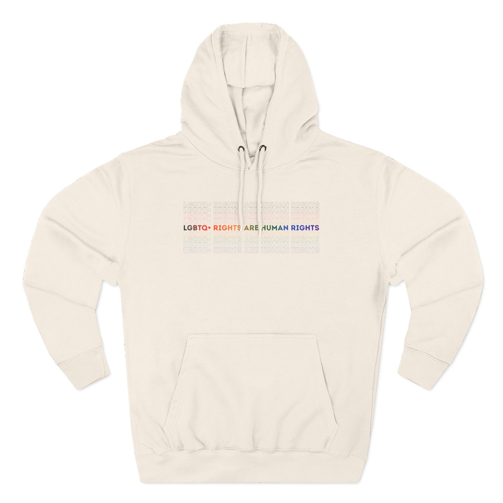 But Her Emails LGBTQ+ Rights Are Human Rights Pride Three-Panel Fleece Hoodie