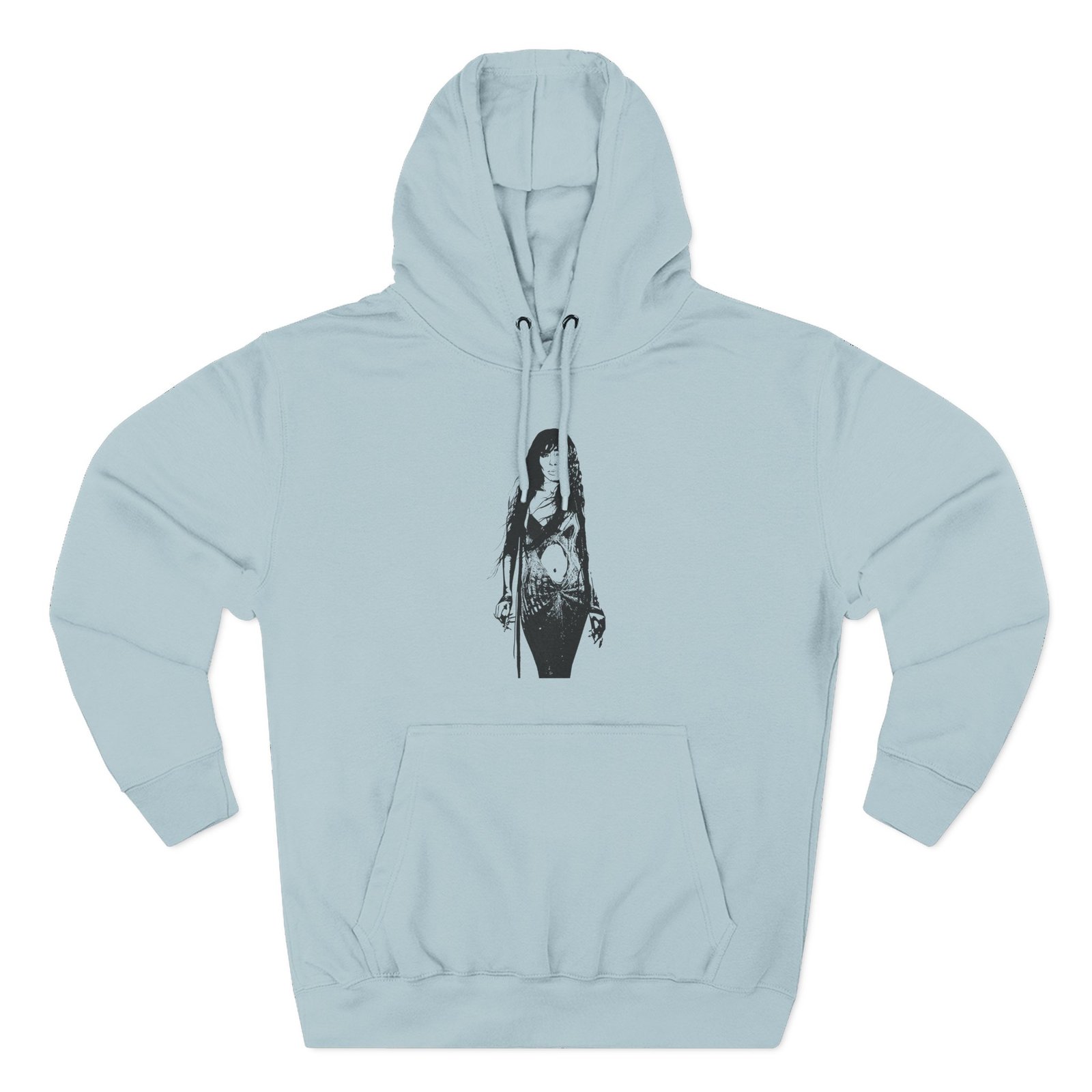 Loreen Three-Panel Fleece Hoodie