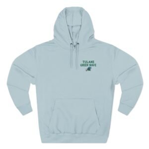 Tulane Checkered Mascot Three-Panel Fleece Hoodie
