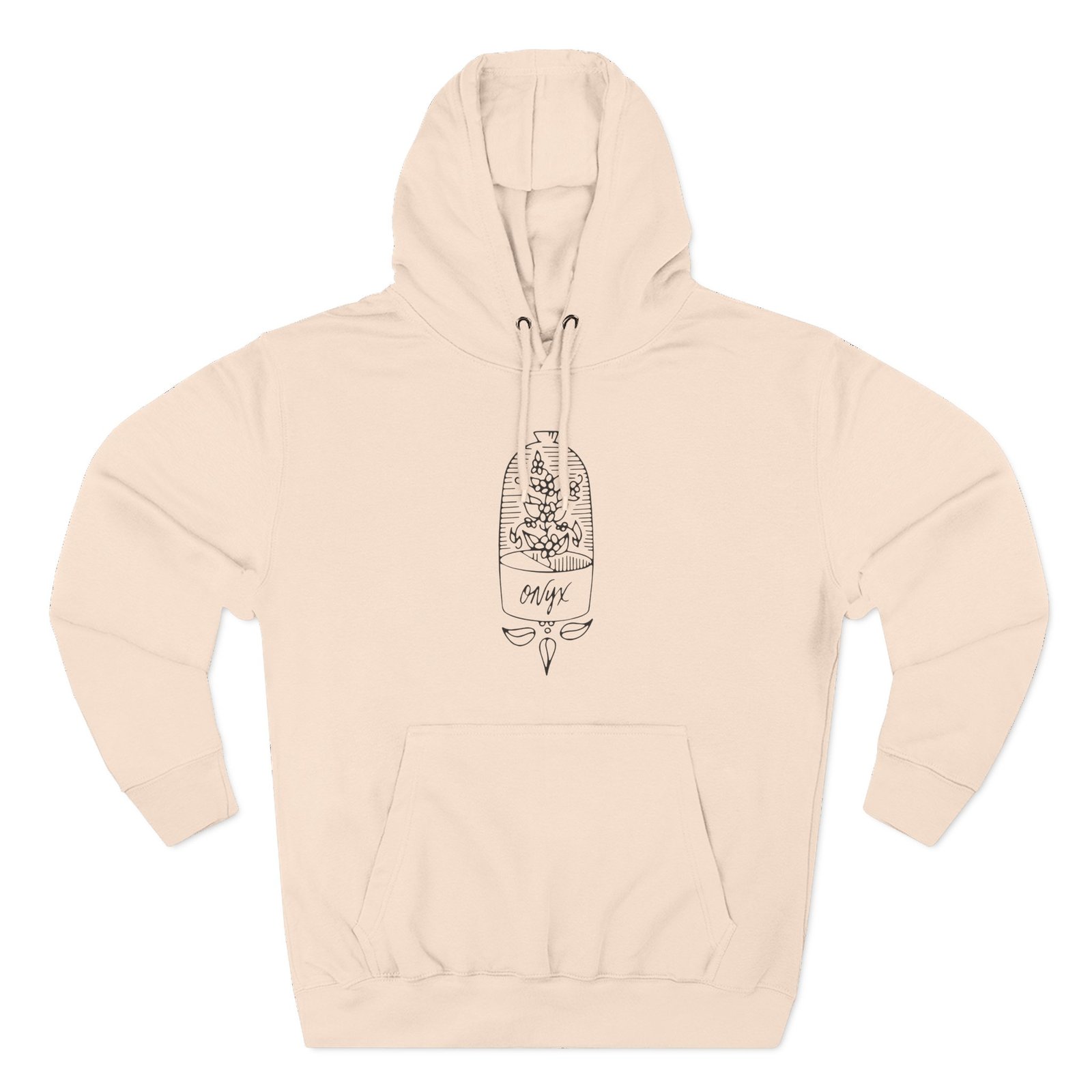 Onyx Doyenne Terrarium Three-Panel Fleece Hoodie