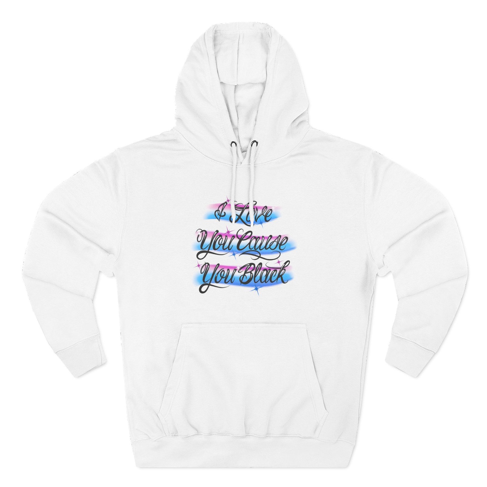 Vince Staples I Love You Cause You Black! Three-Panel Fleece Hoodie