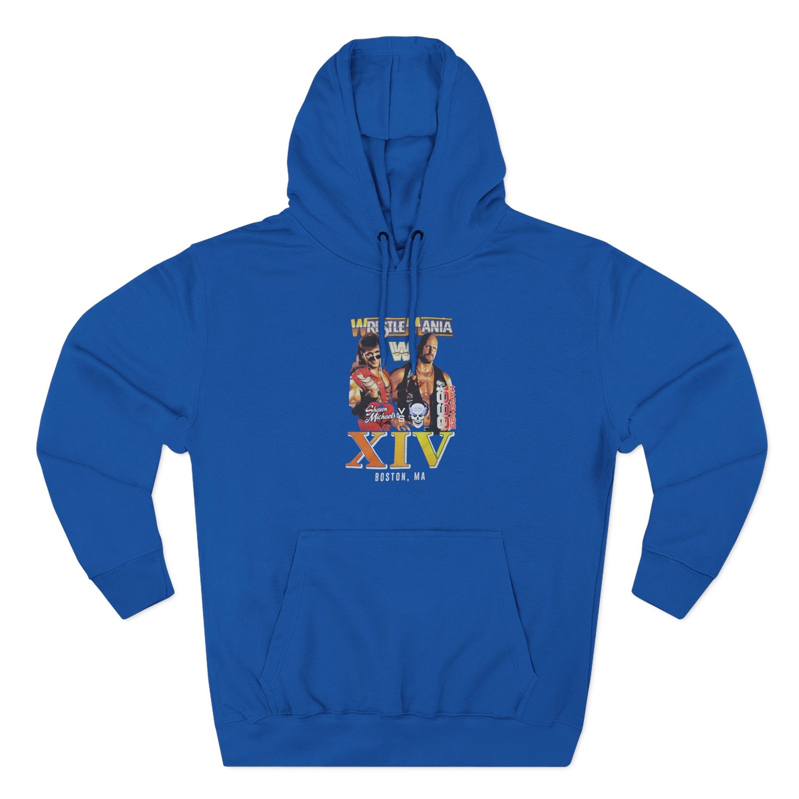 Lauv Wrestlemania Xiv 1998 Boston Three-Panel Fleece Hoodie