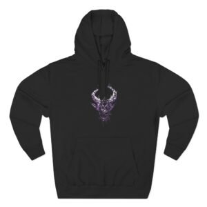 Demon Hunter Peace Skull Three-Panel Fleece Hoodie