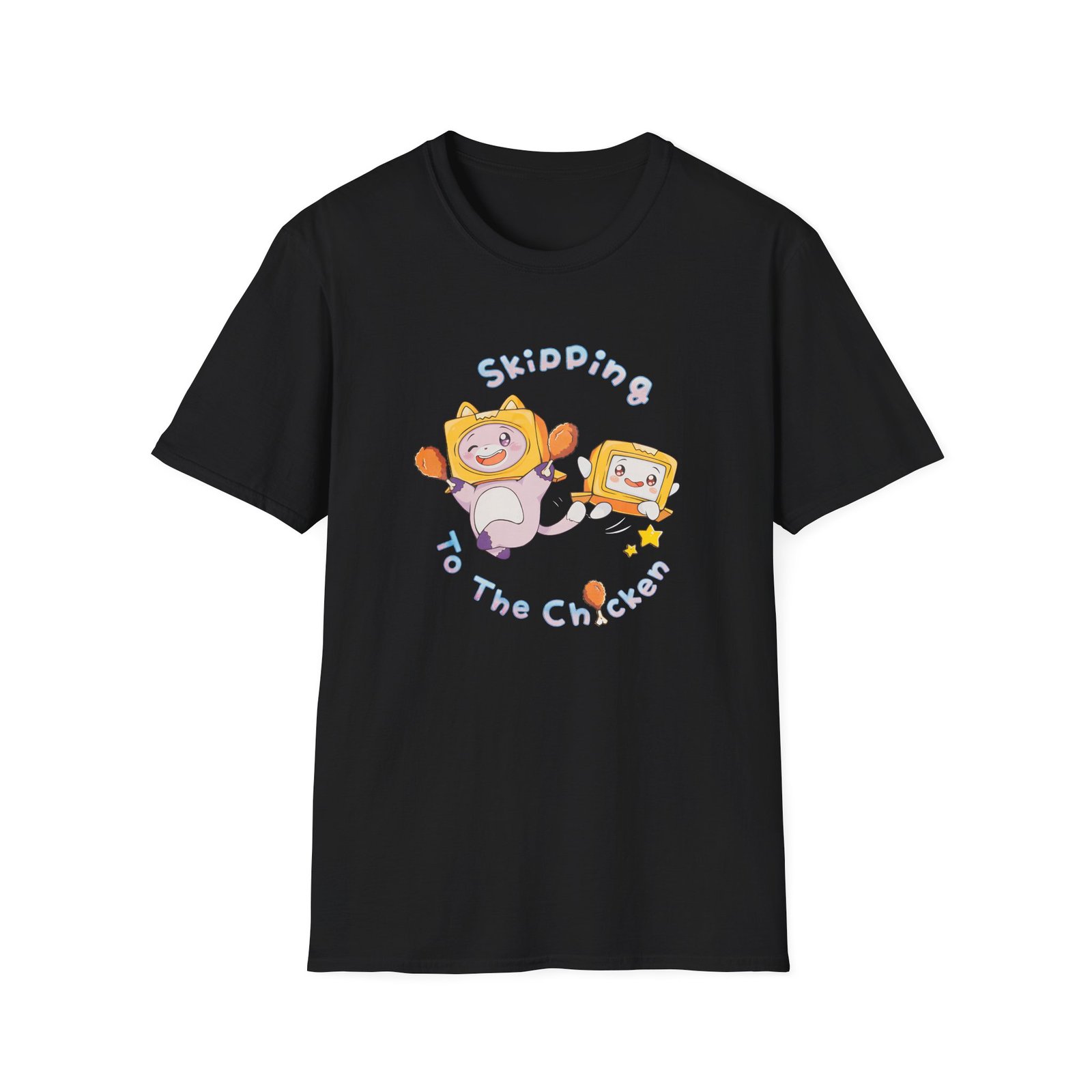 Lankybox Skipping to the Chicken Unisex Softstyle T-Shirt