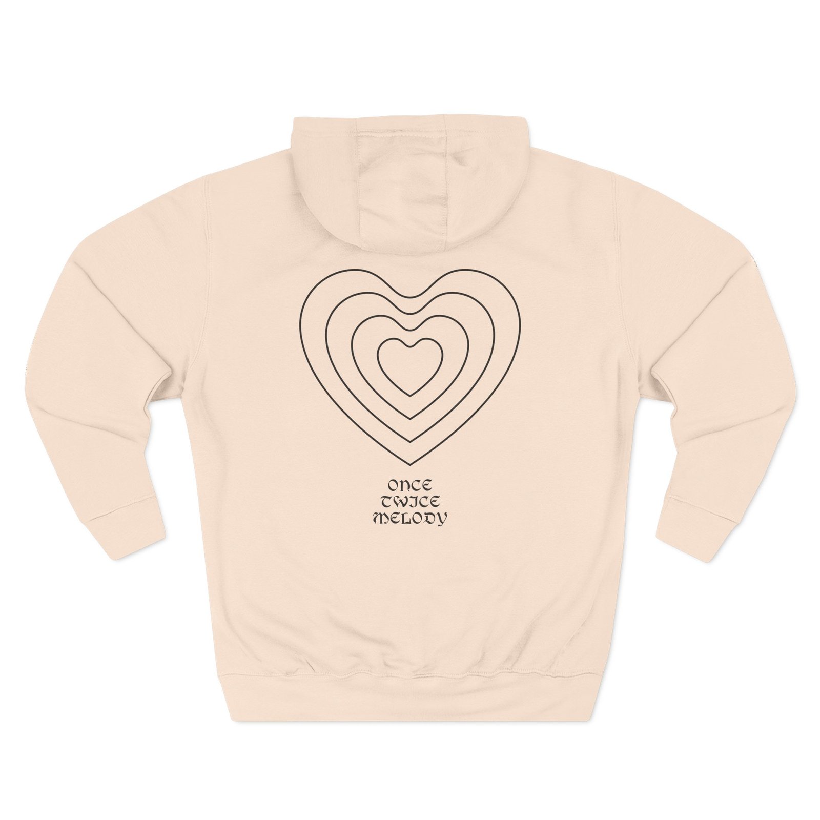 Otm Heart Three-Panel Fleece Hoodie