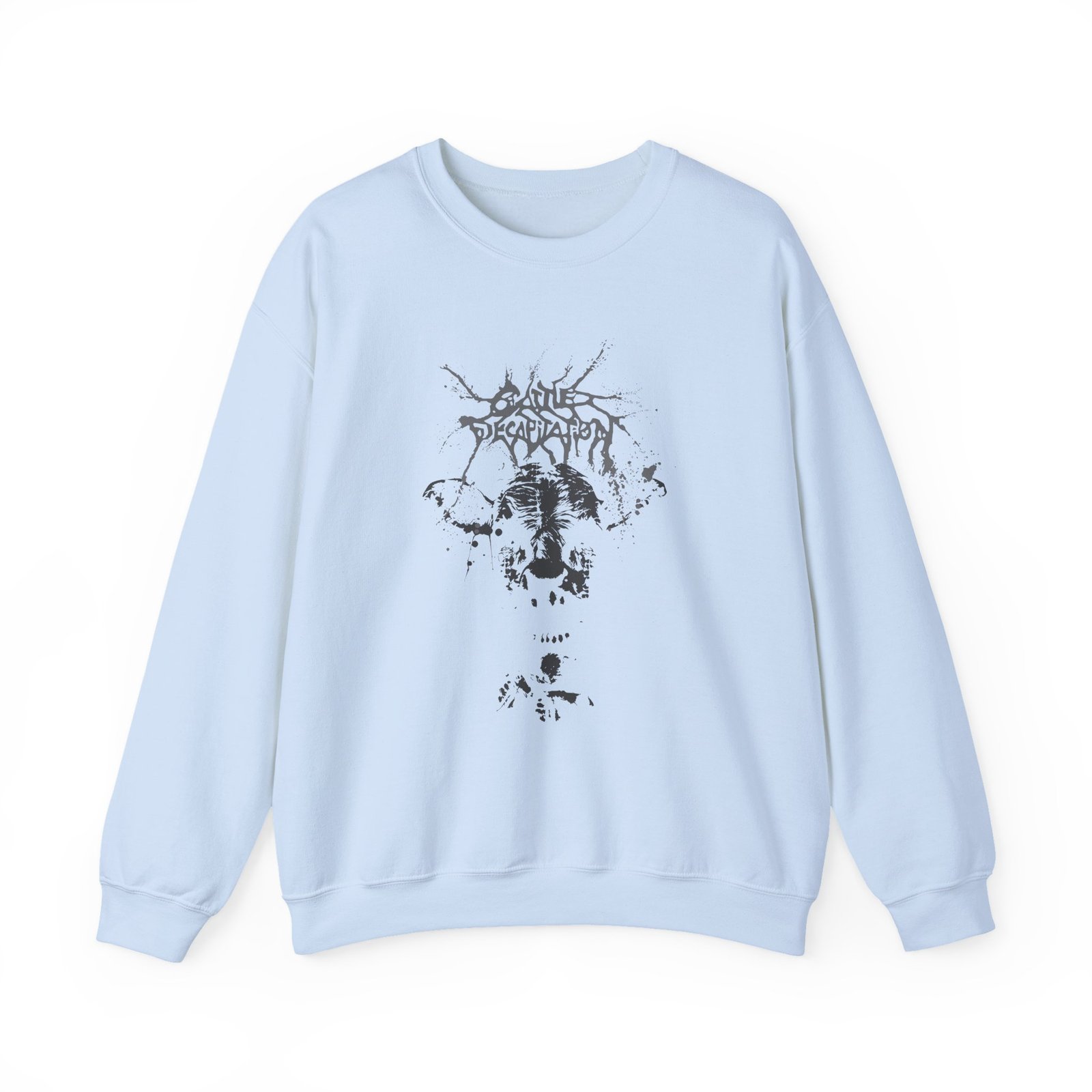 Cattle Decap Scary Cow Unisex Heavy Blend™ Crewneck Sweatshirt