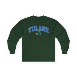 Tulane Arch Over Logo Unisex Ultra Cotton Long Sleeve Tee