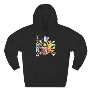 Ena Aesthetic Three-Panel Fleece Hoodie
