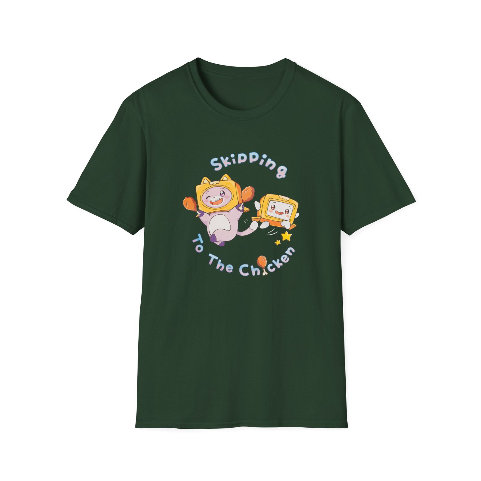 Lankybox Skipping to the Chicken Unisex Softstyle T-Shirt