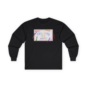 Lauv Feelings Are Hard! Crayon Unisex Ultra Cotton Long Sleeve Tee