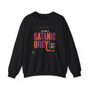 Twin Temple Let's Have A Satanic Orgy Unisex Heavy Blend™ Crewneck Sweatshirt