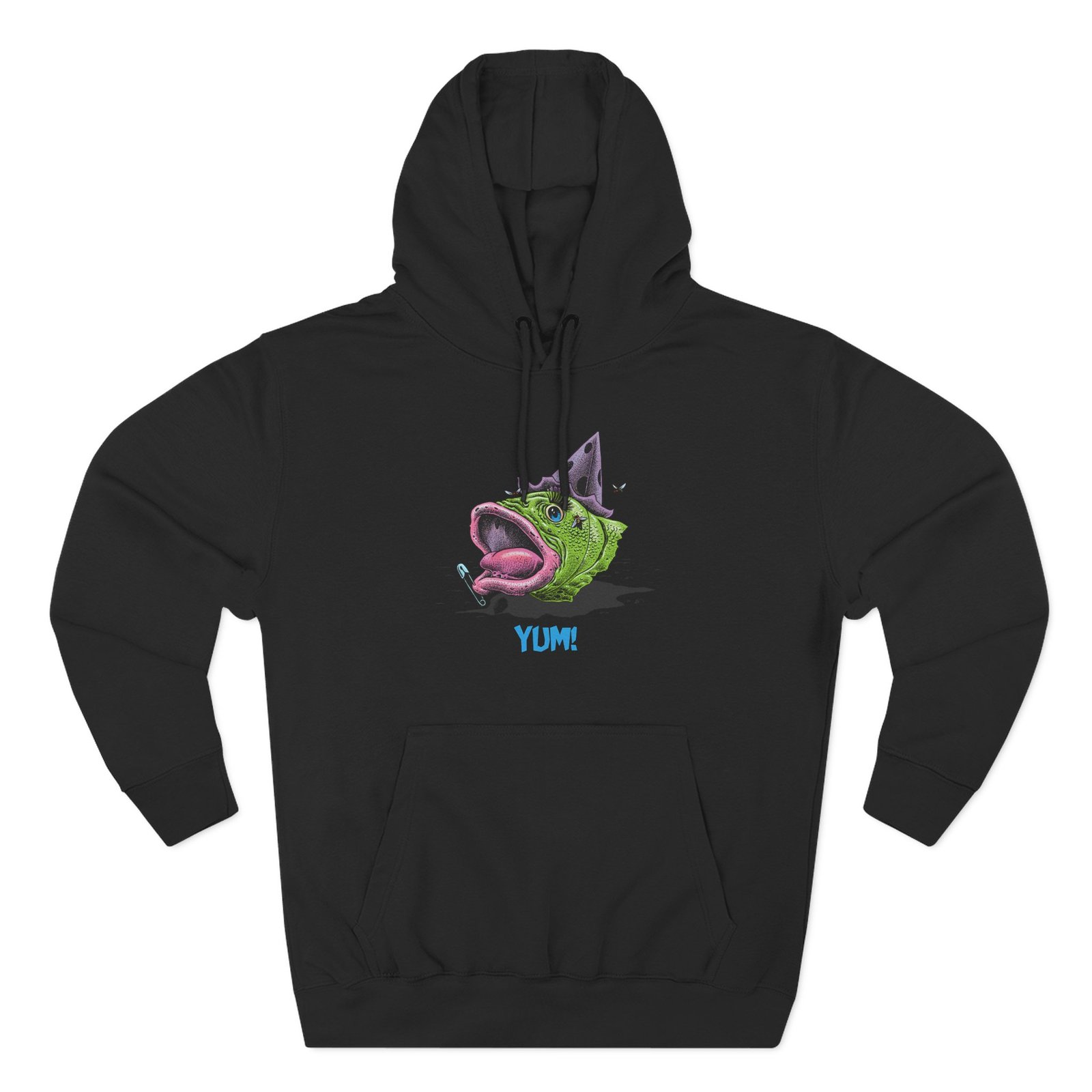 Osaka Popstar Yum Fish Head Three-Panel Fleece Hoodie