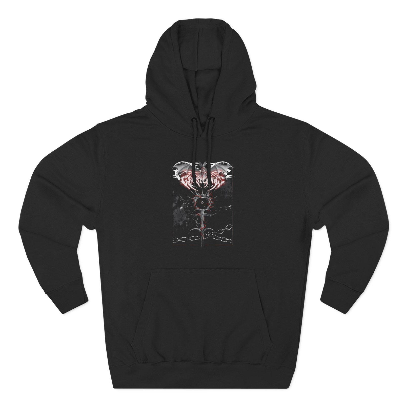 Ghostemane Three-Panel Fleece Hoodie