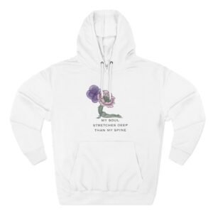 Yoga Breathe,stretch,connect Three-Panel Fleece Hoodie