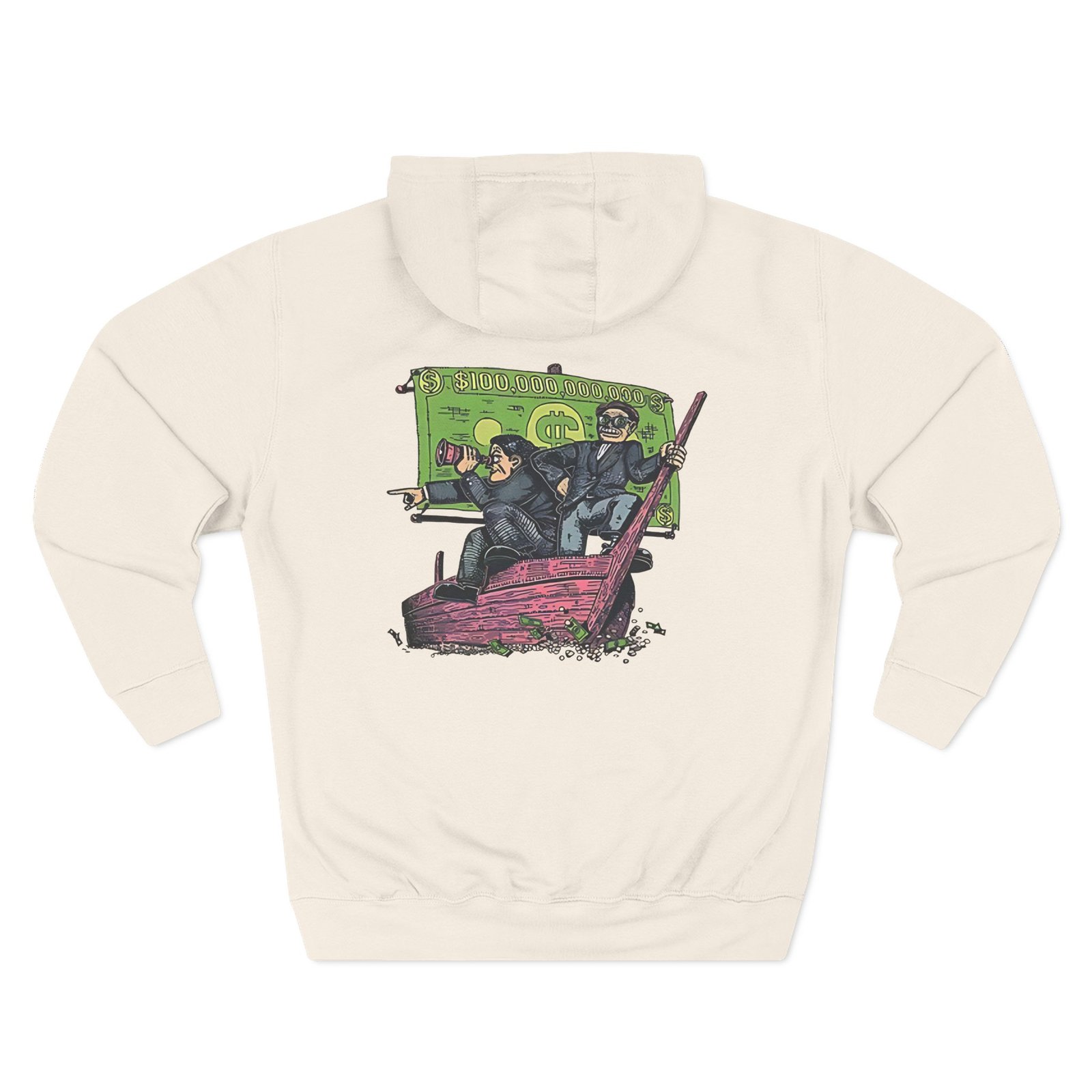 Trillionaire Mindset Boat Three-Panel Fleece Hoodie