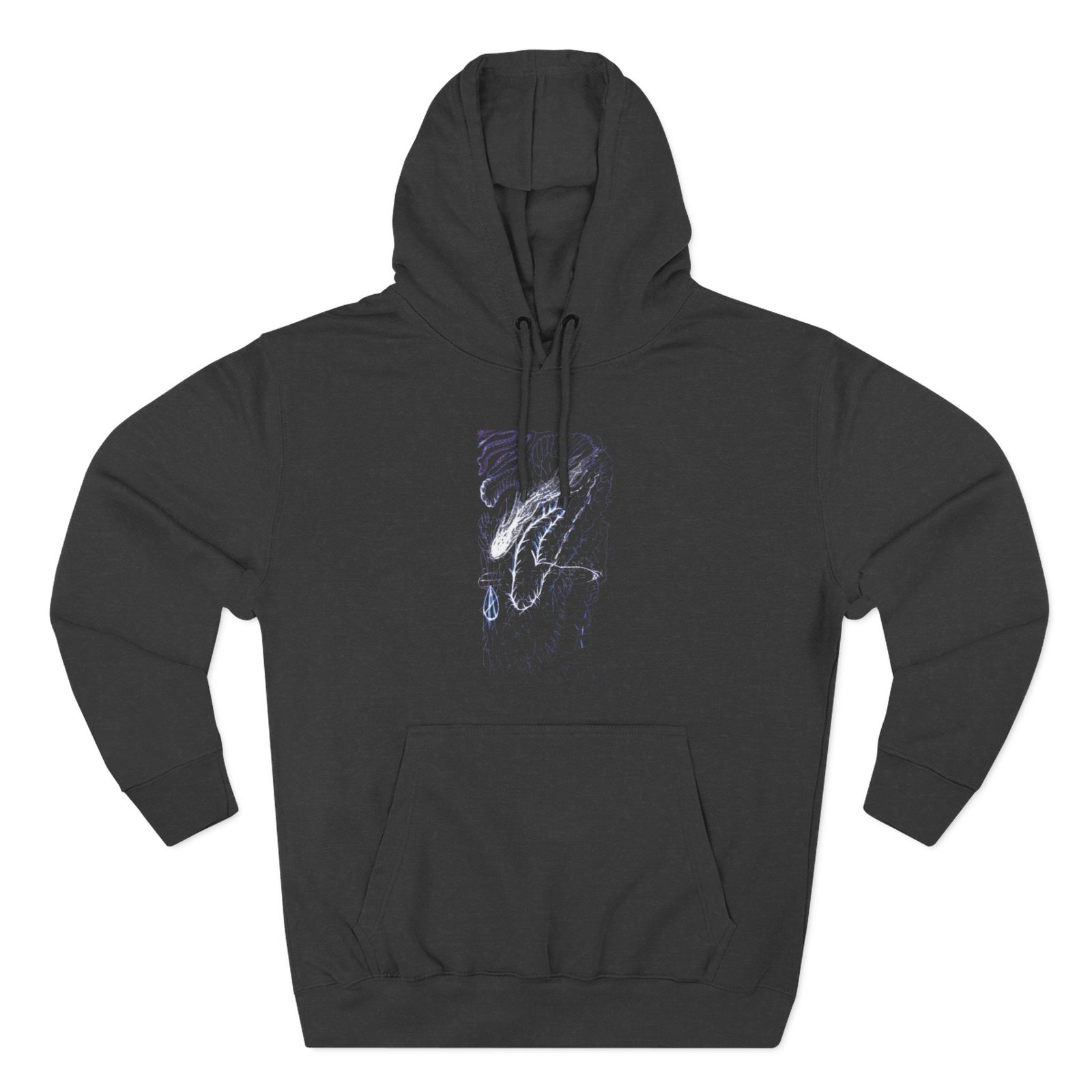 Kurt Cobain Ahhhhhh Intestines Three-Panel Fleece Hoodie