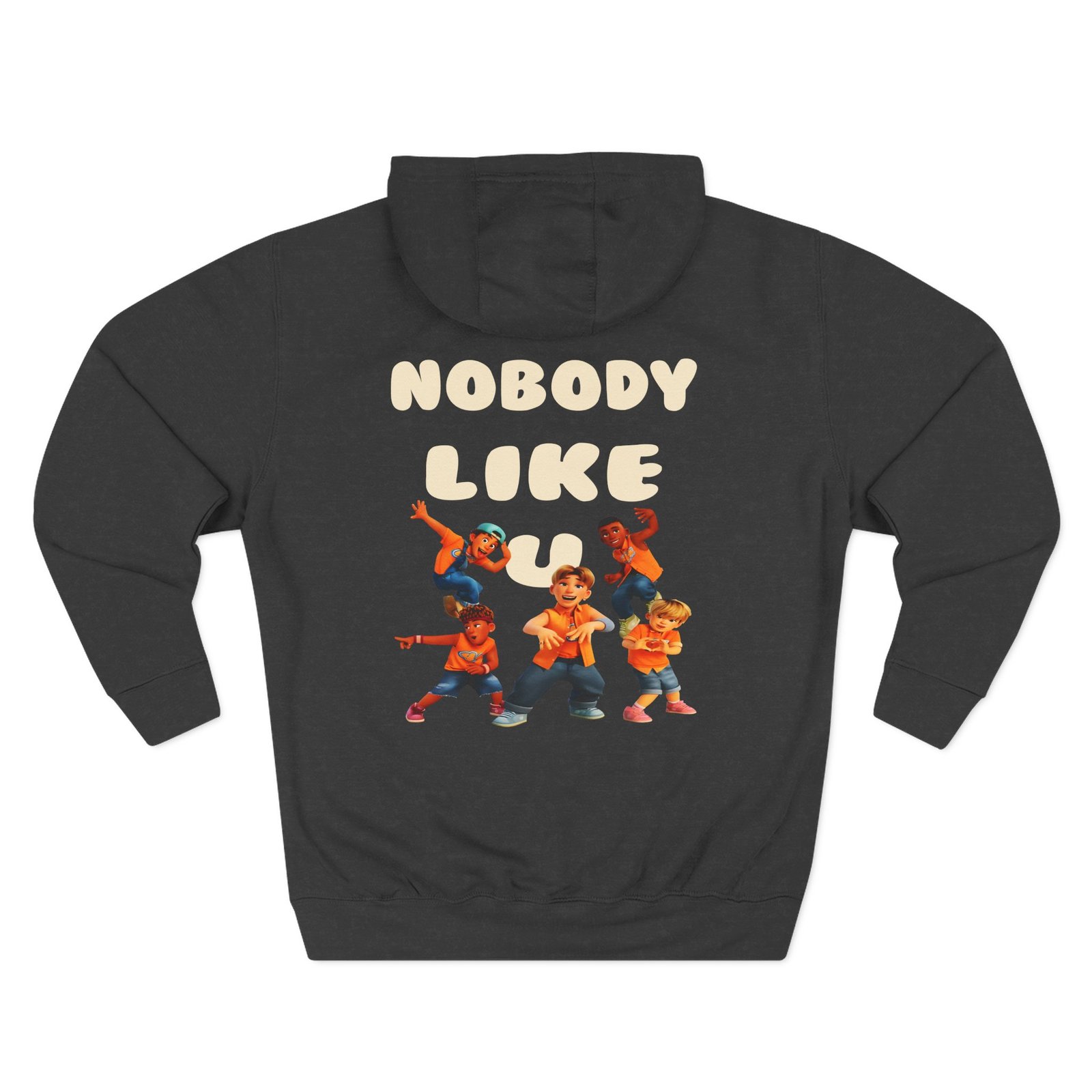 4town Nobody Like U Three-Panel Fleece Hoodie