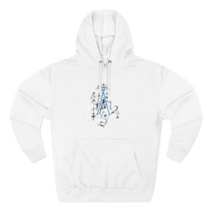 Addison Rae logo Three-Panel Fleece Hoodie
