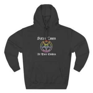 Twin Temple Satan Loves All Their Children Three-Panel Fleece Hoodie