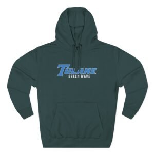 Tulane Green Wave Three-Panel Fleece Hoodie
