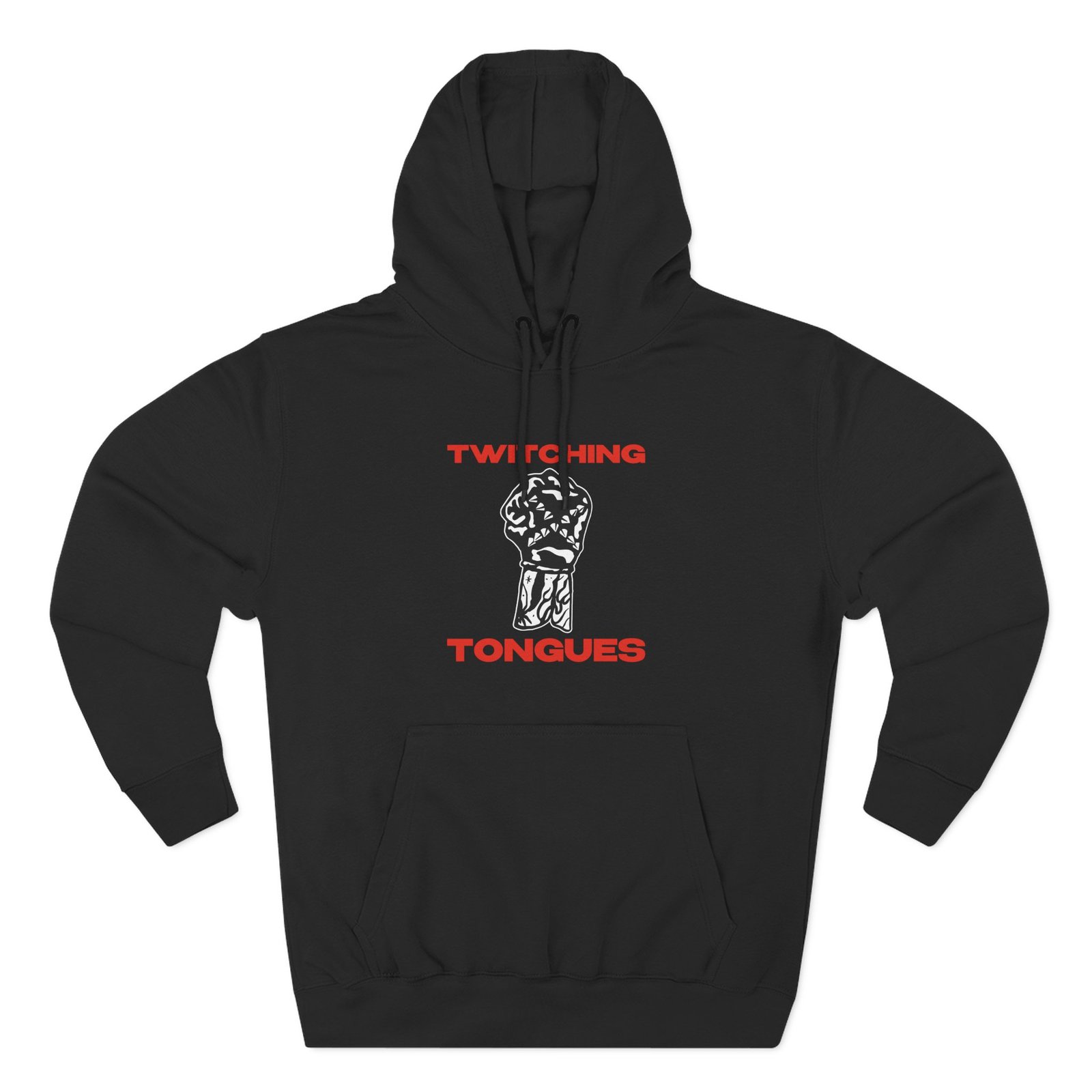 Twitching Tongues Feed Your Disease Three-panel Fleece Hoodie