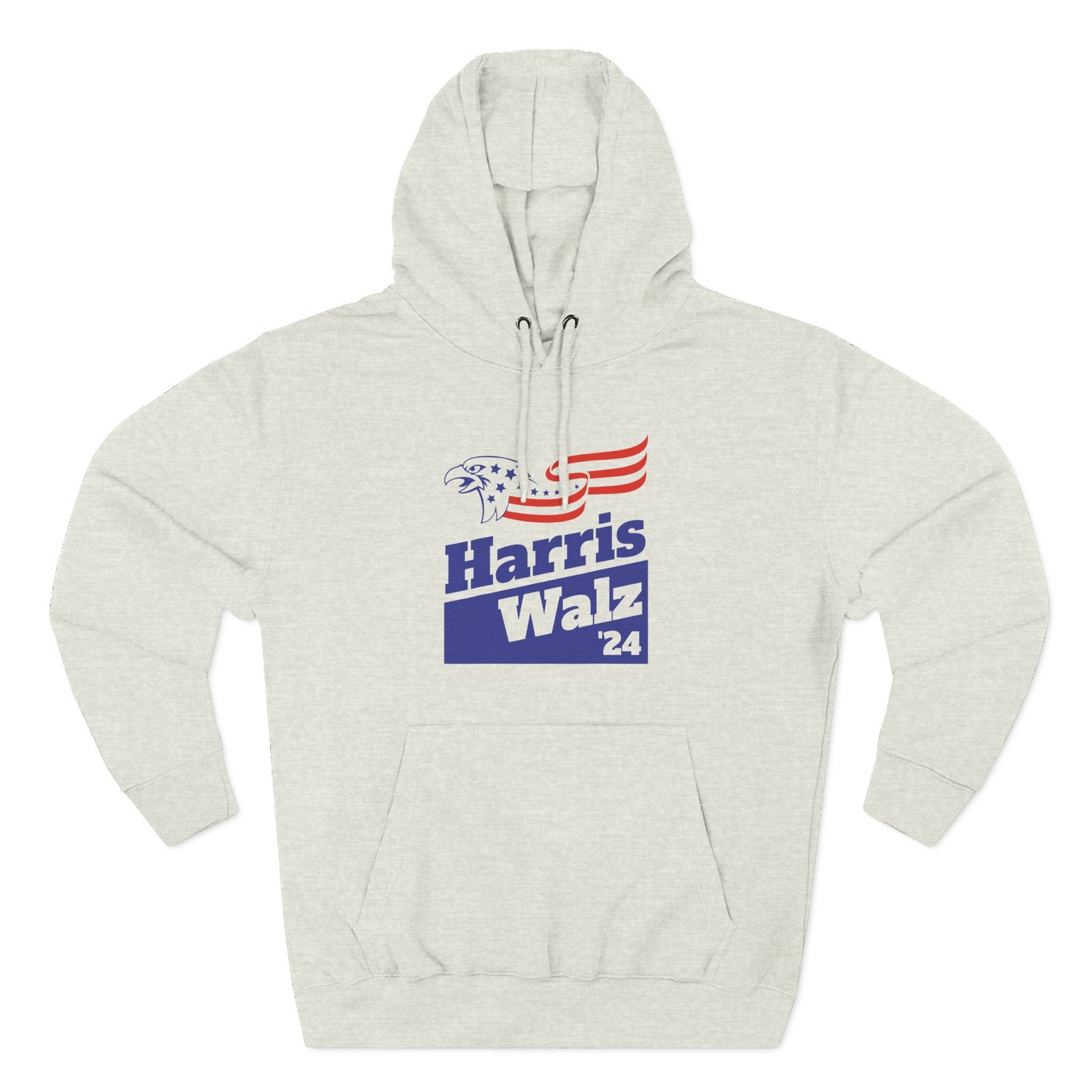 Harris Walz Three-Panel Fleece Hoodie