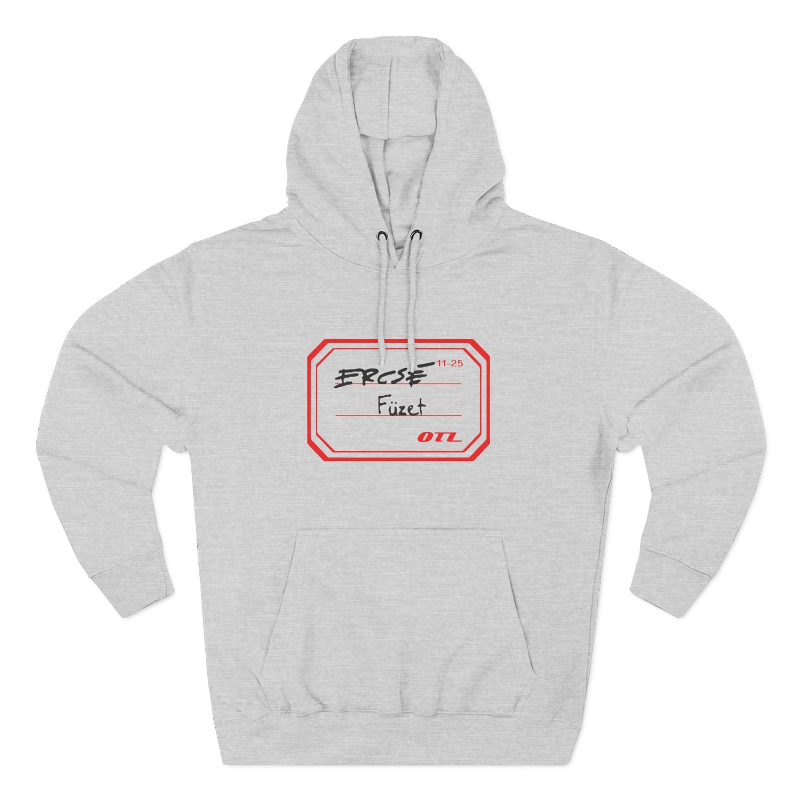 Otl Ercse Fuzet Three-panel Fleece Hoodie