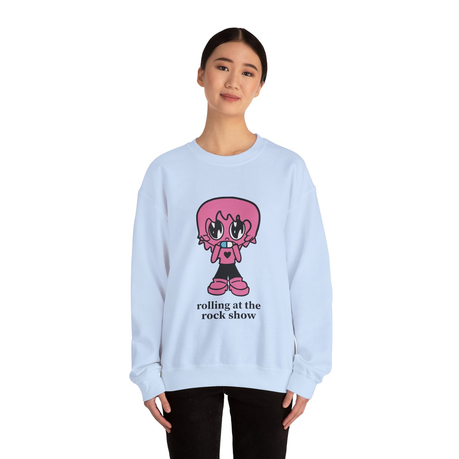 Porter Robinson Rolling at the Rock Show Unisex Heavy Blend™ Crewneck Sweatshirt