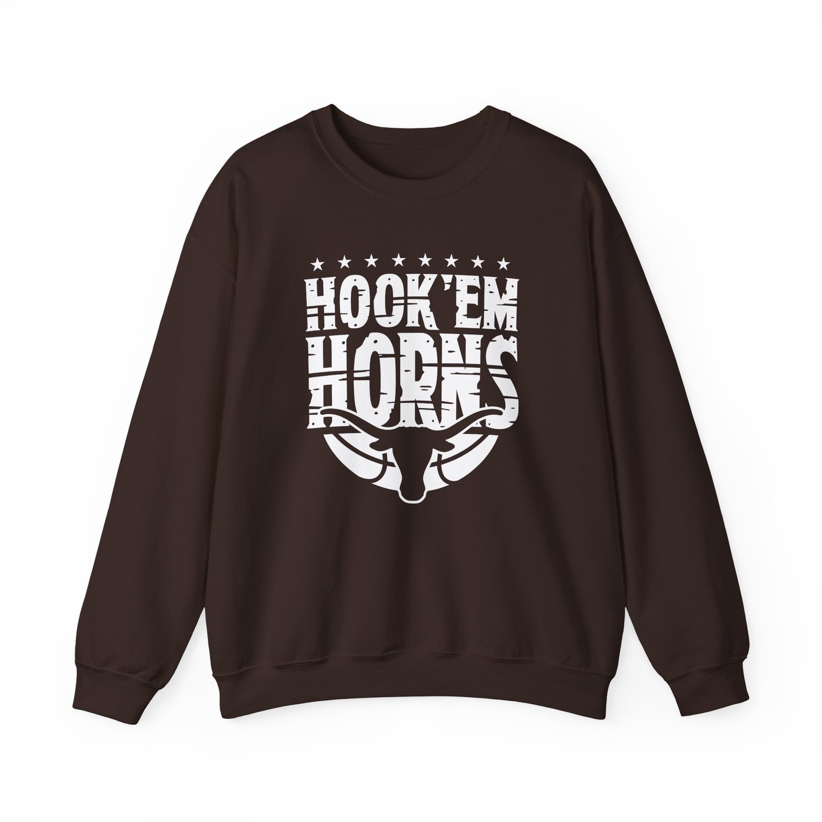Texas Basketball Hook 'em Horns Unisex Heavy Blend™ Crewneck Sweatshirt