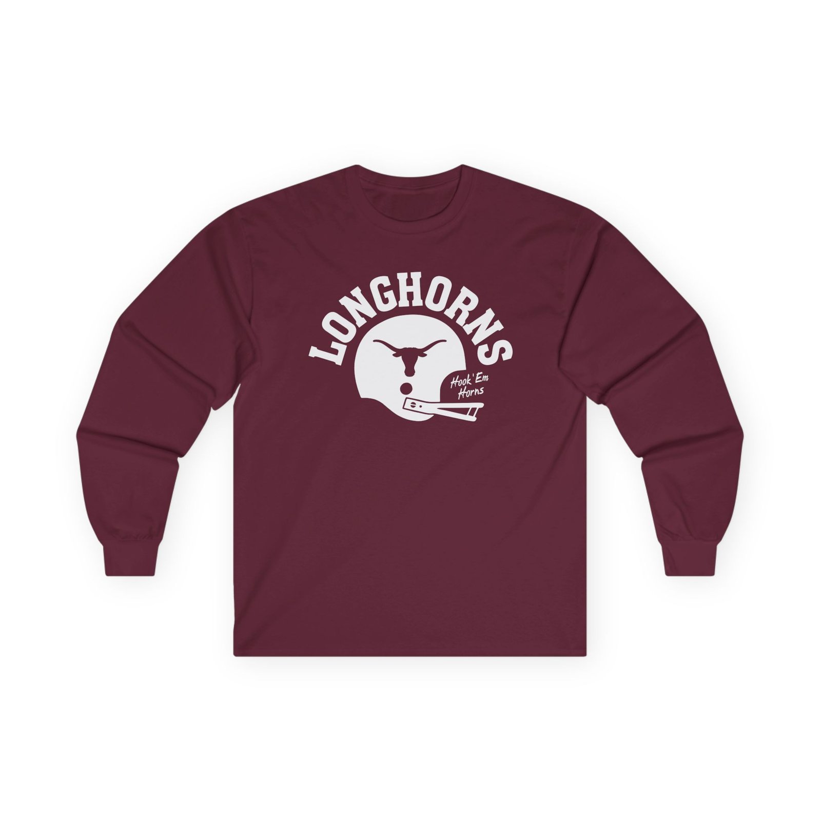 Texas Longhorns Football Hook 'em Unisex Ultra Cotton Long Sleeve Tee