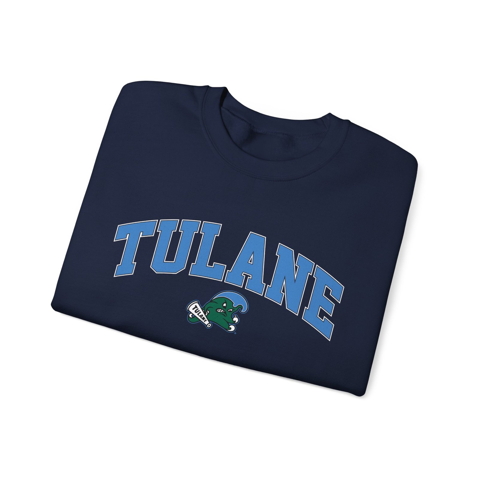 Tulane Arch Over Logo Unisex Heavy Blend™ Crewneck Sweatshirt