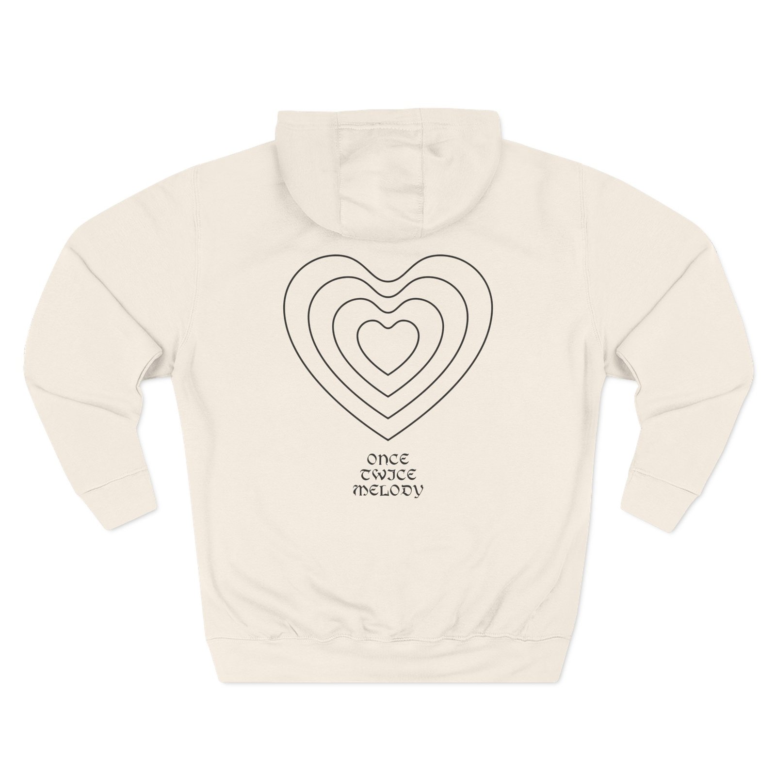 Otm Heart Three-Panel Fleece Hoodie