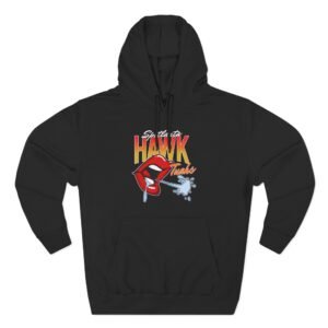 Hawk Tuah Three-Panel Fleece Hoodie