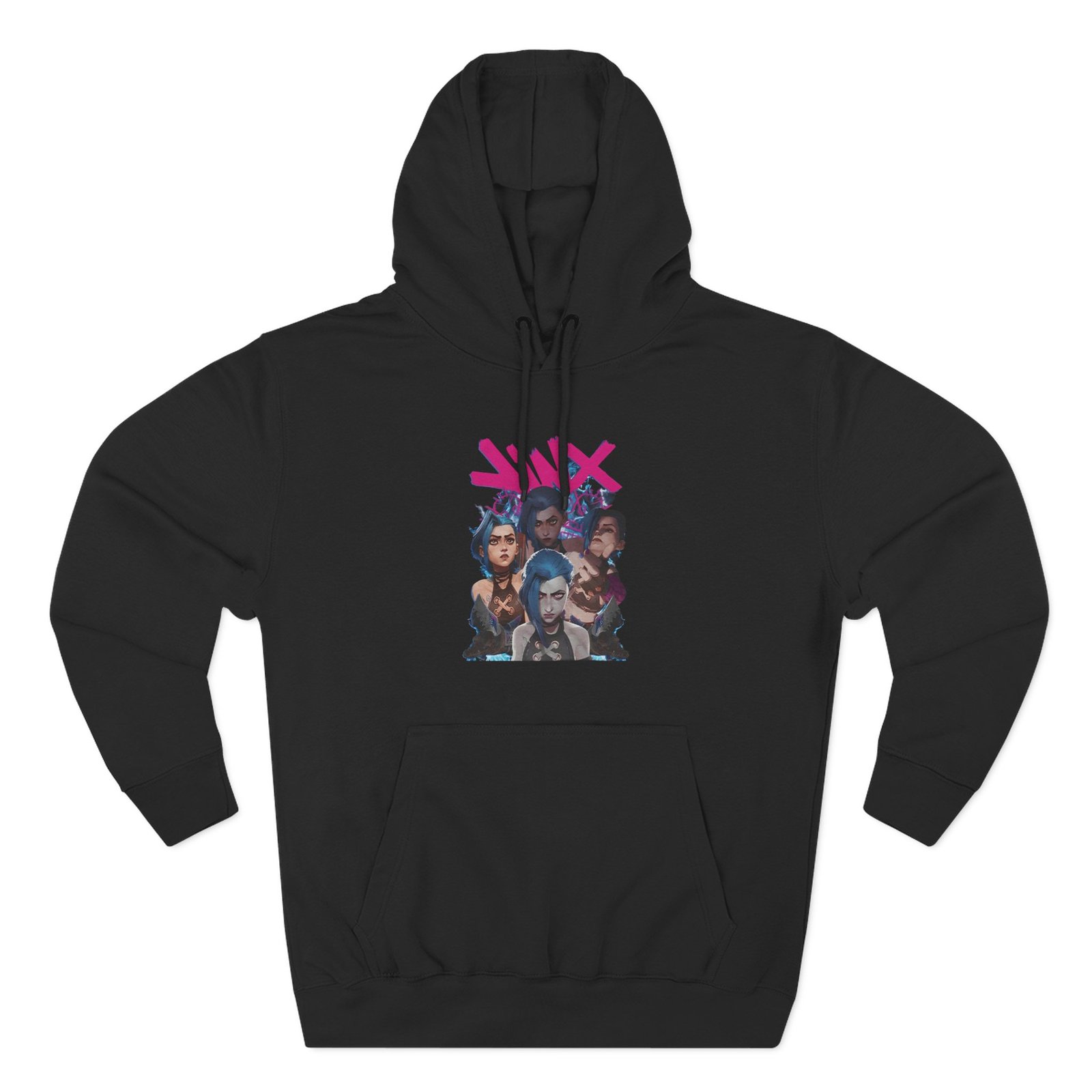 Jinx Three-Panel Fleece Hoodie