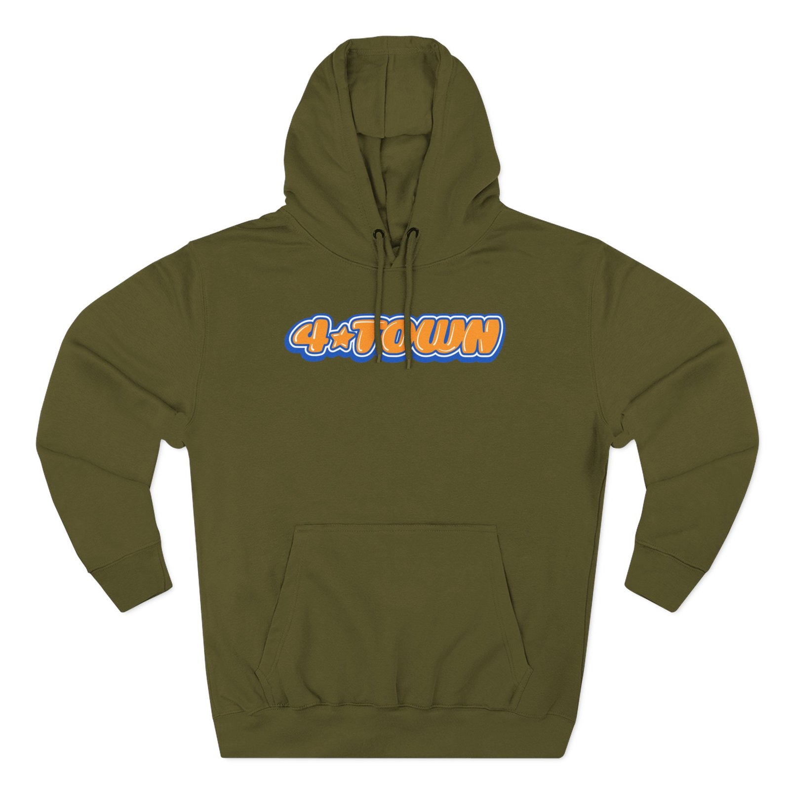 4town Three-panel Fleece Hoodie