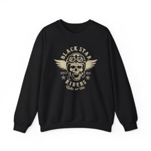 Black Star Riders Skeleton Biker Unisex Heavy Blend™ Crewneck Sweatshirt