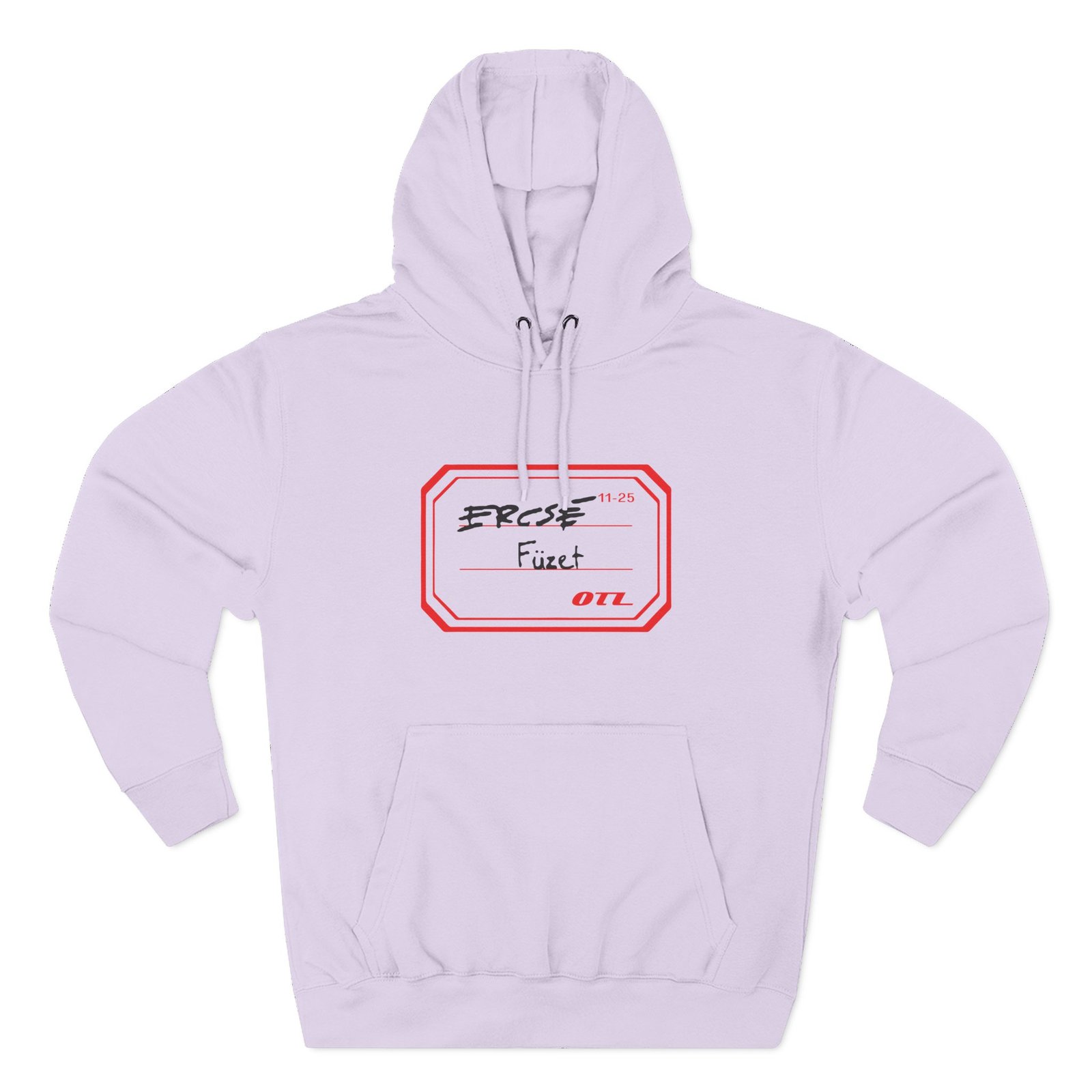 Otl Ercse Fuzet Three-panel Fleece Hoodie