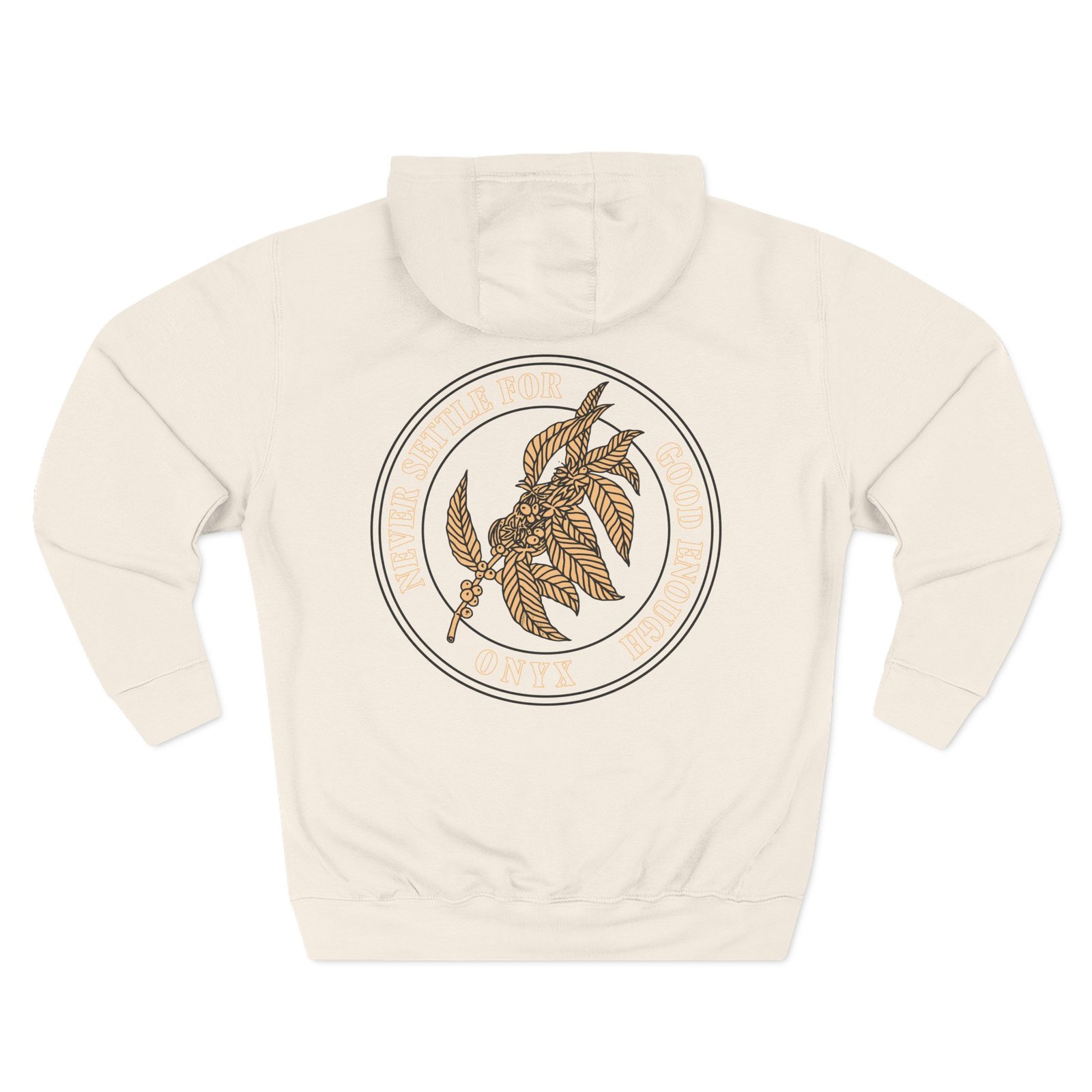 Onyx Three-Panel Fleece Hoodie