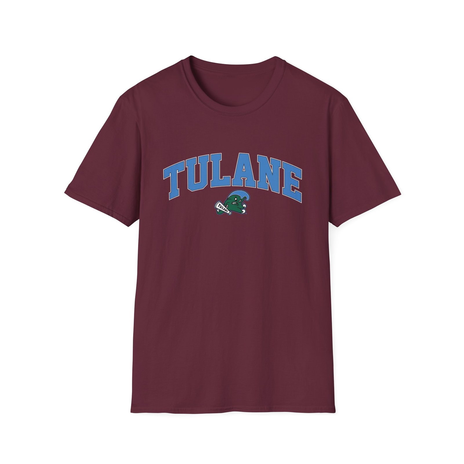 Tulane Arch Over Logo Unisex Softstyle T-Shirt