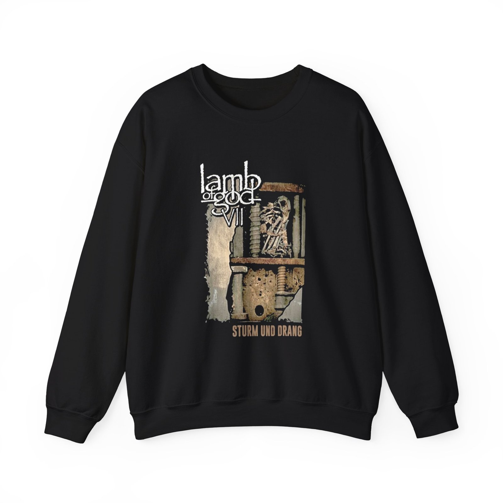 Lamb of God Ram Sturm Und Drang Tracklist Unisex Heavy Blend™ Crewneck Sweatshirt