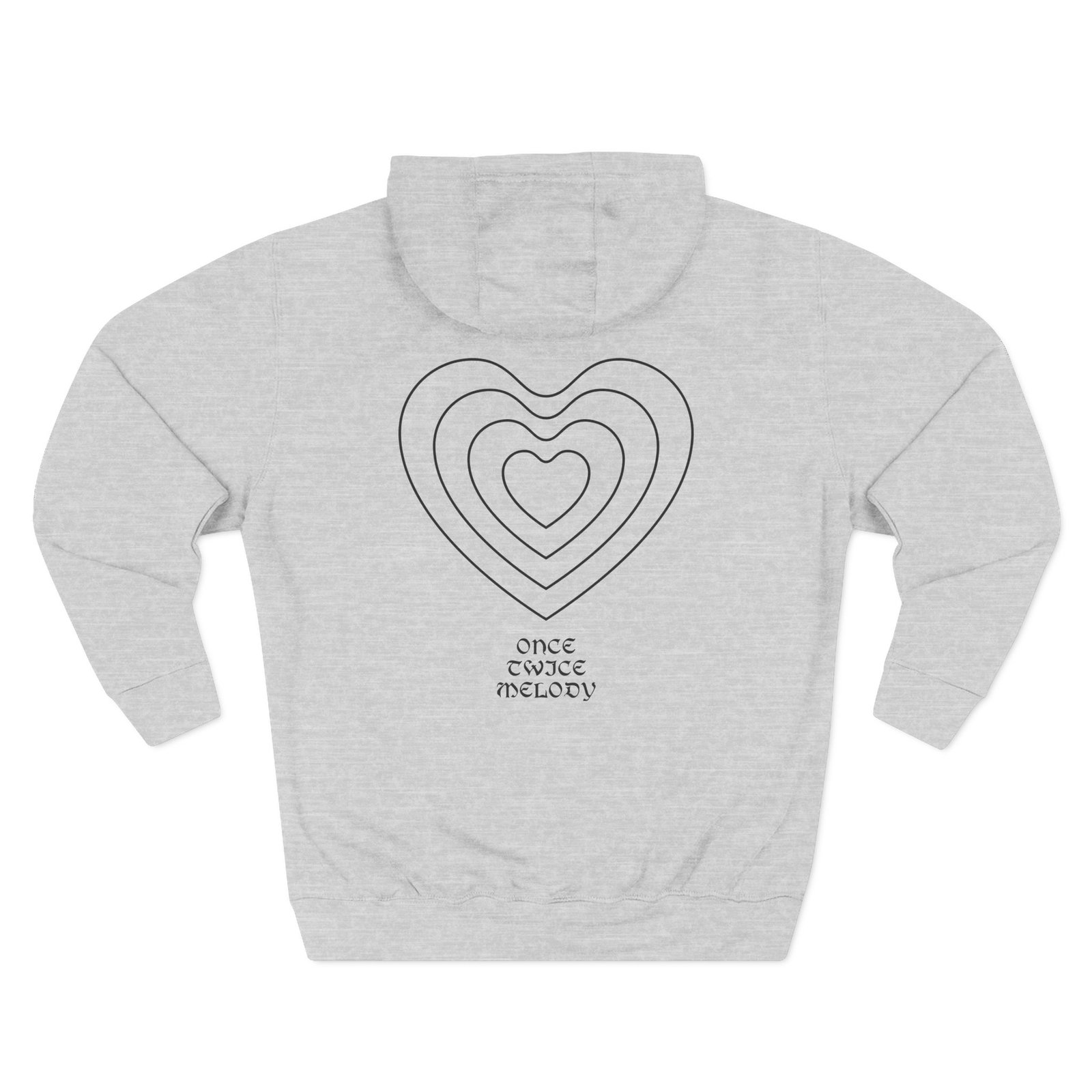Otm Heart Three-Panel Fleece Hoodie