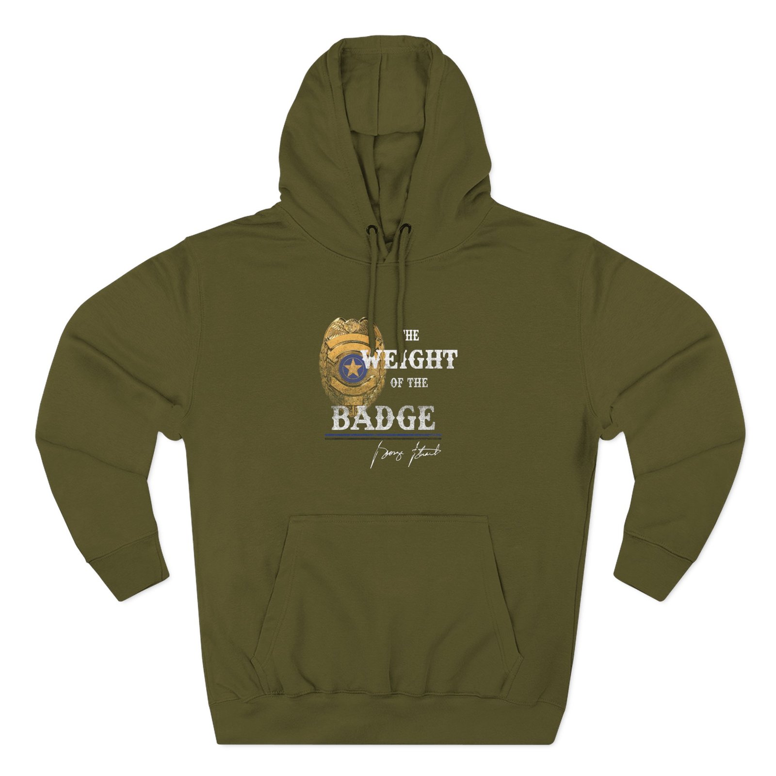 George Strait Gold Badge Three-Panel Fleece Hoodie