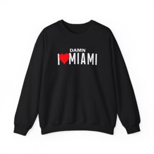 Pitbull I Love Miami Unisex Heavy Blend™ Crewneck Sweatshirt