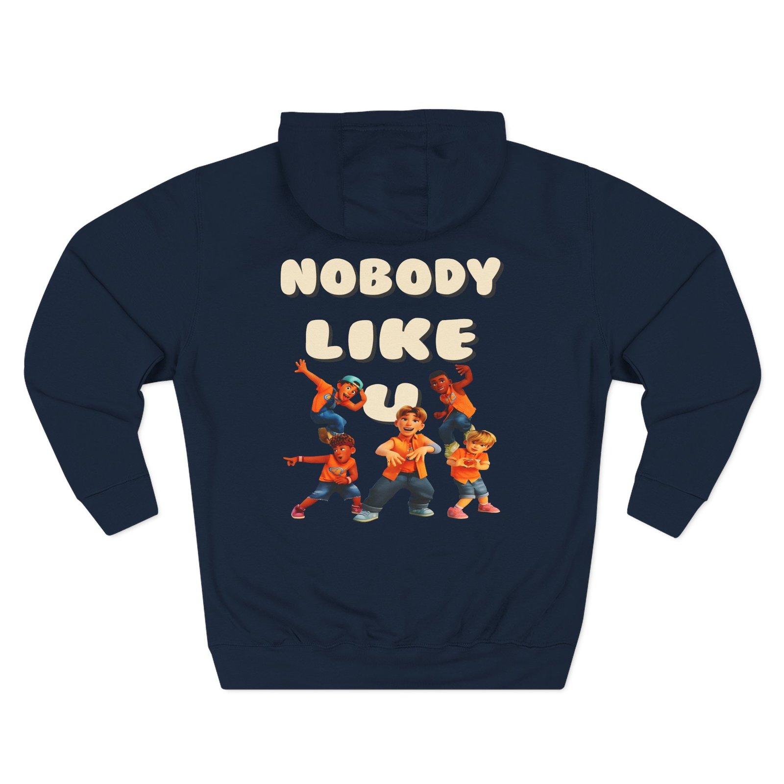 4town Nobody Like U Three-Panel Fleece Hoodie